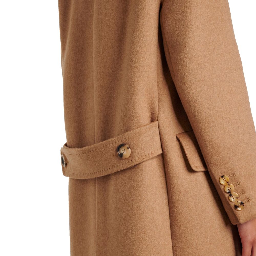 Brown Virgin Wool Coat