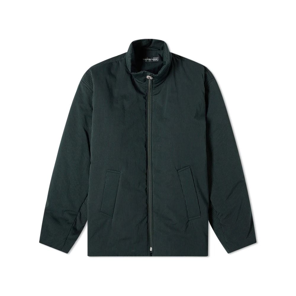 Black Cotton Full-Length Jacket