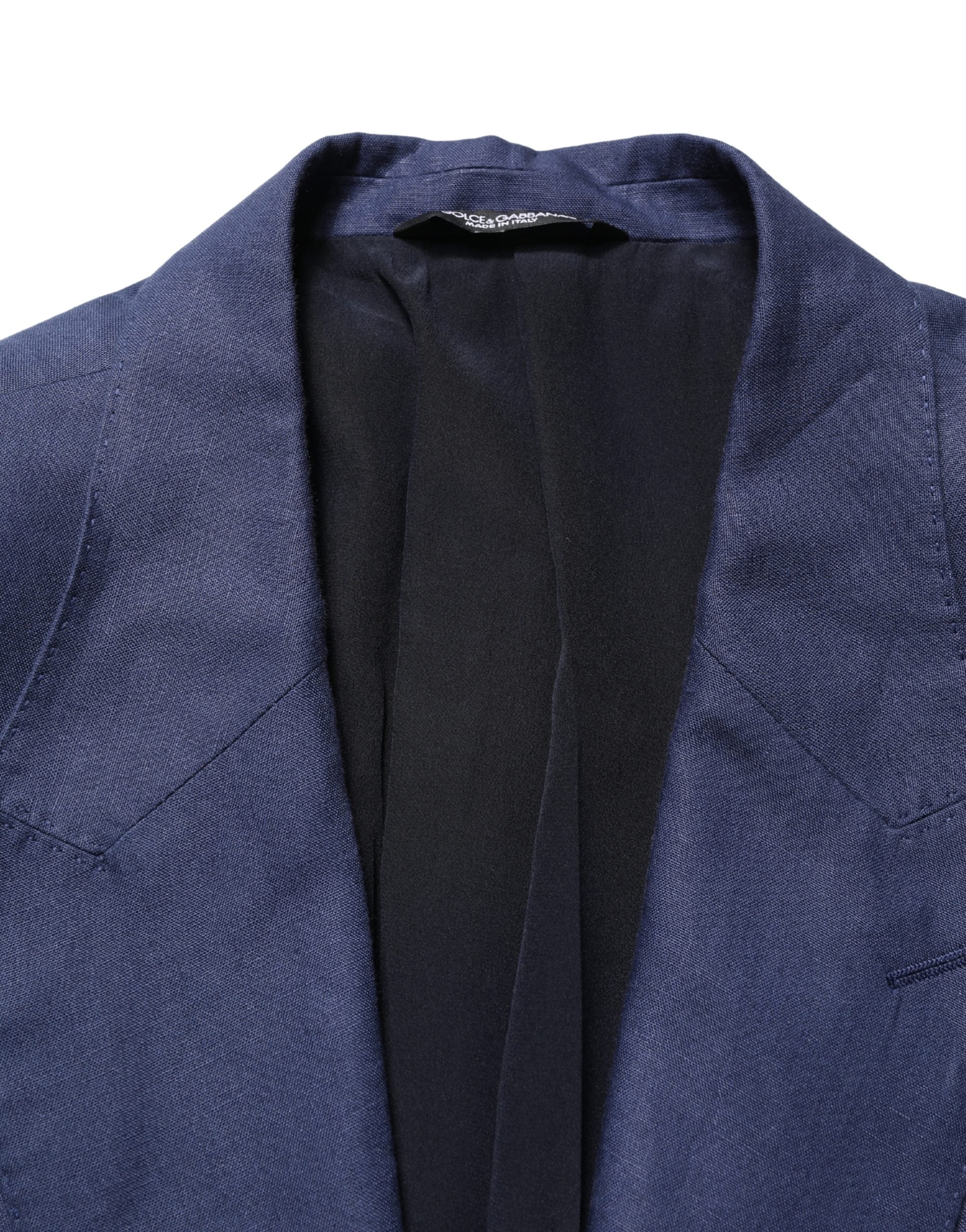 Blue Single Breasted 2 Button Suit Jacket