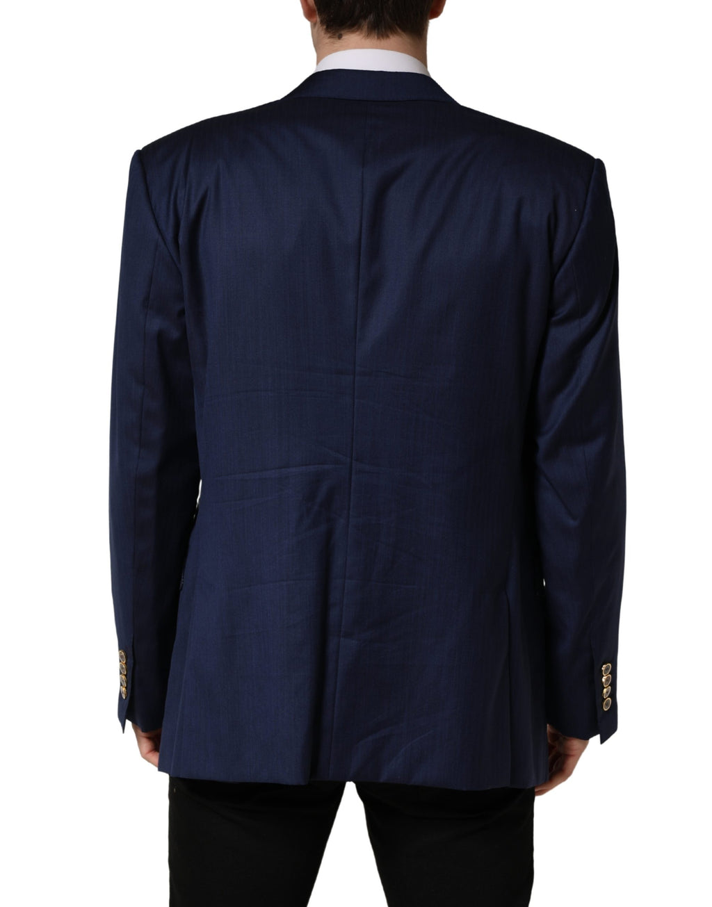 Blue Single Breasted 2 Button Suit Jacket