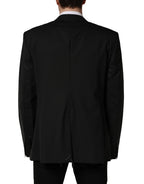 Black Single Breasted 2 Button Suit Jacket