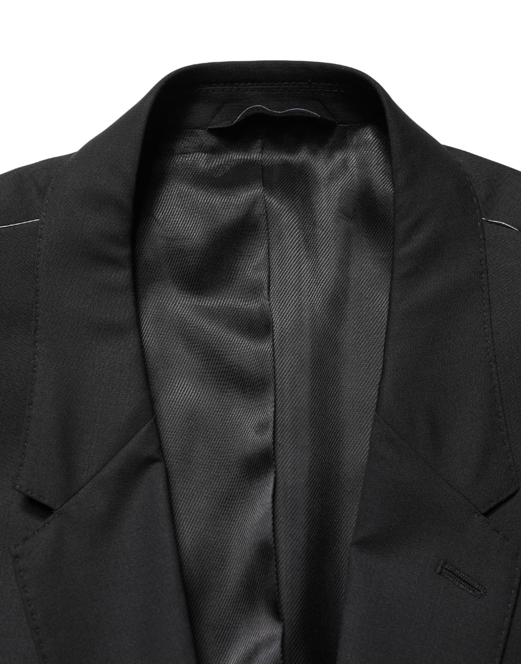 Black Single Breasted 2 Button Suit Jacket