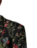 Multicolor Floral Leopard 1 Button Men Suit Jacket