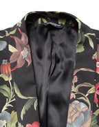 Multicolor Floral Leopard 1 Button Men Suit Jacket