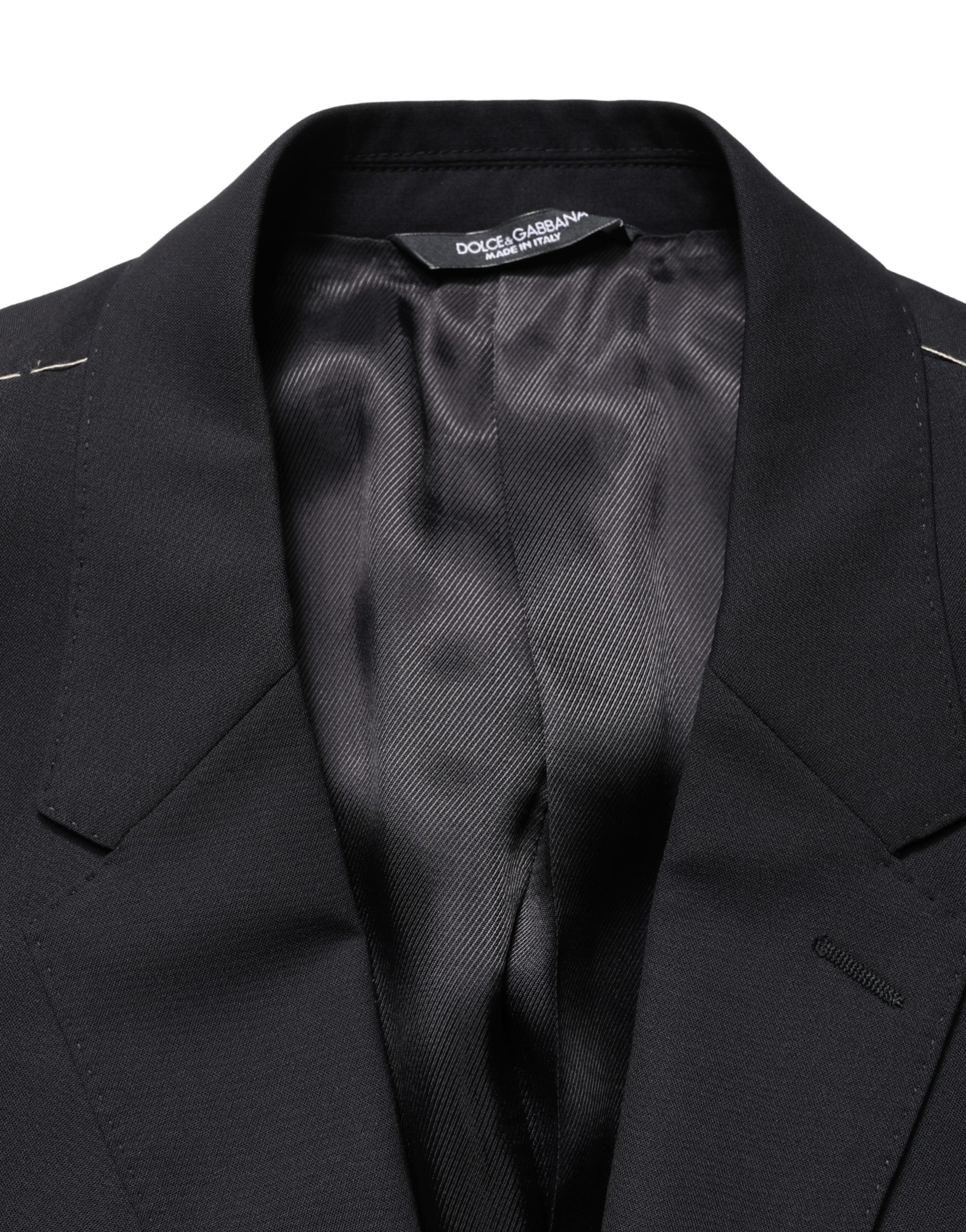 Blue Single Breasted 2 Button Suit Jacket