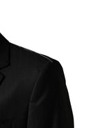 Black Wool 2 Buttons Formal 2 Piece Suit