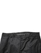 Black Wool 2 Buttons Formal 2 Piece Suit