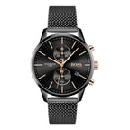 Black Stainless Steel Dress Watch