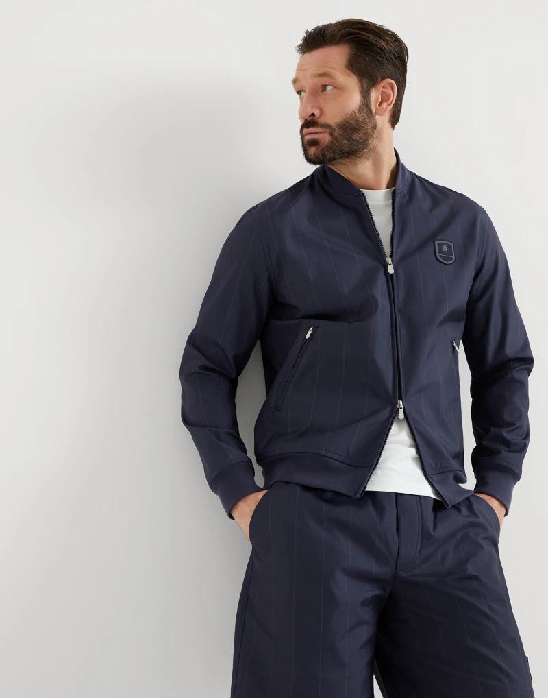 Blue Polyester Sweatshirt