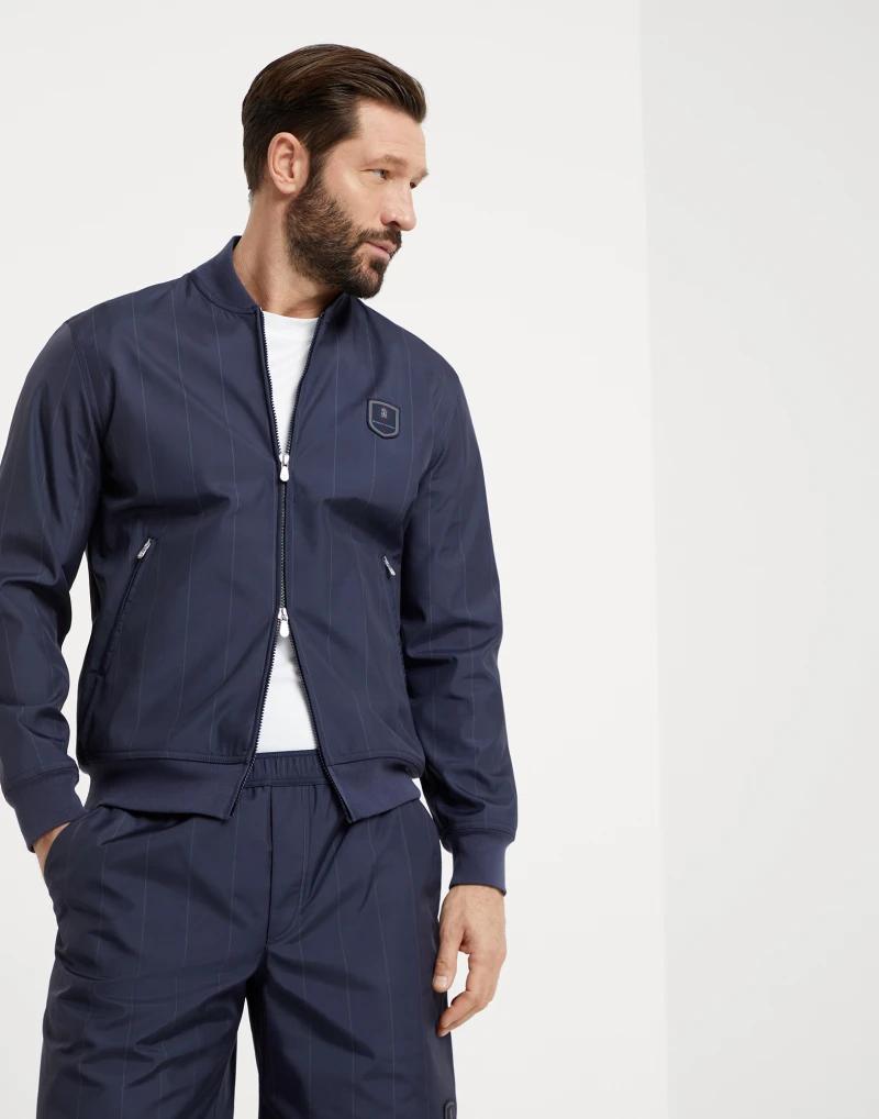 Blue Polyester Sweatshirt