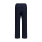 Blue Cotton Chino Pants