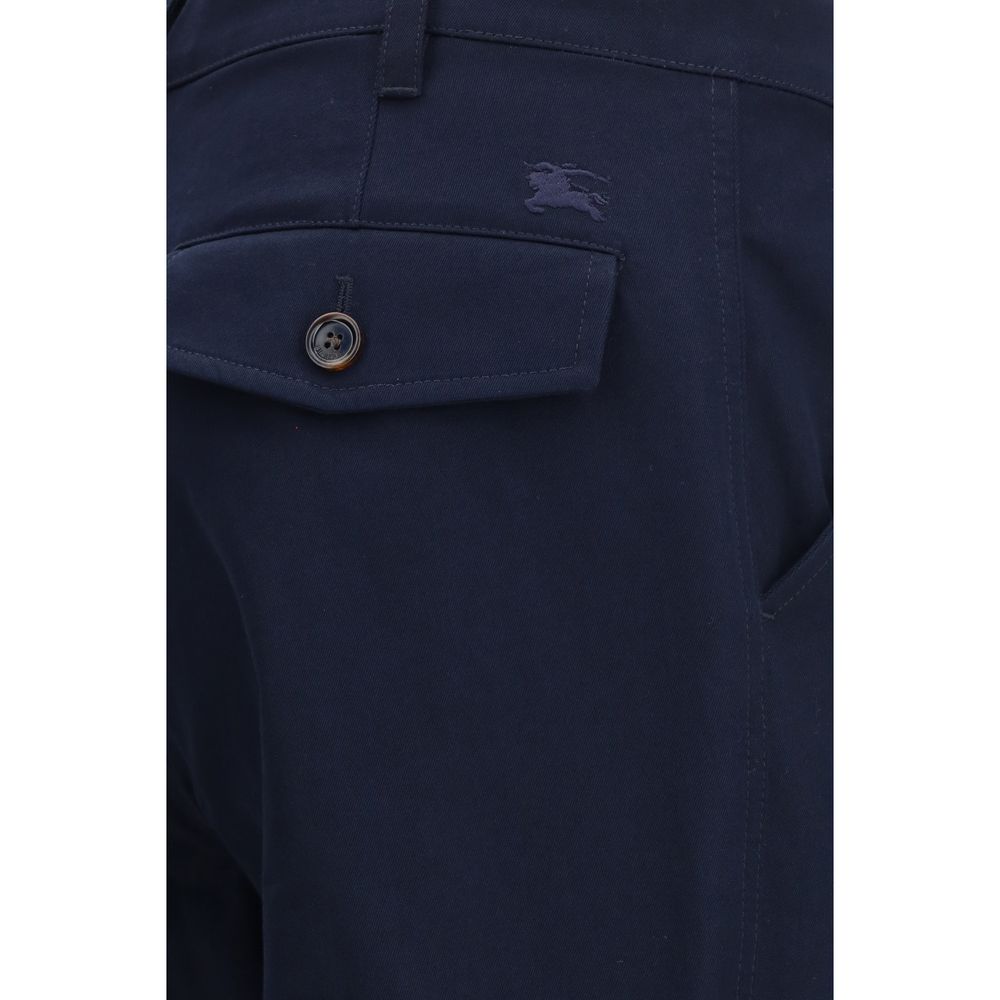 Blue Cotton Chino Pants
