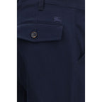 Blue Cotton Chino Pants