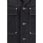 Black Cotton Denim Jacket