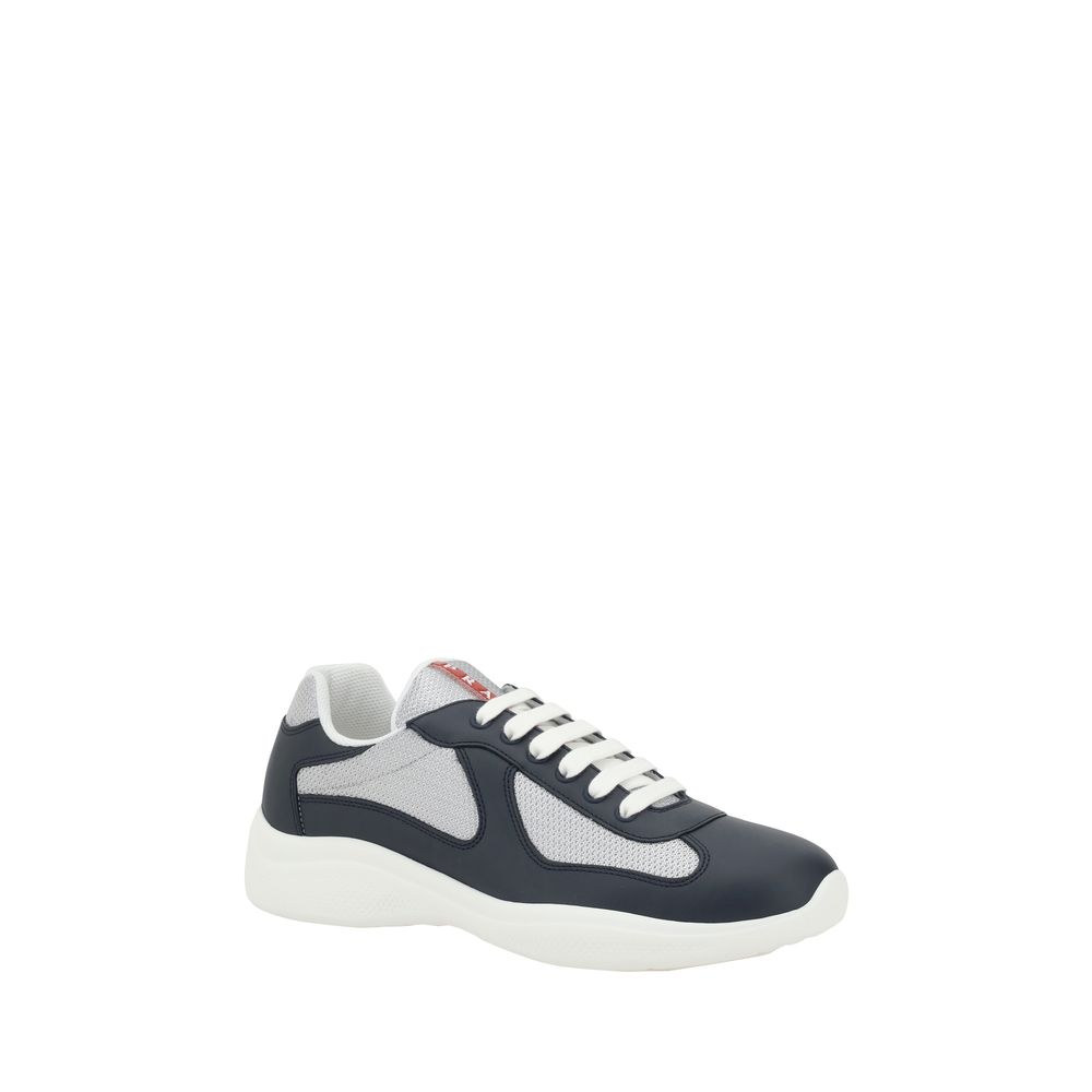 Blue Calf Leather Bos Taurus Athletic Sneakers