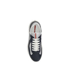 Blue Calf Leather Bos Taurus Athletic Sneakers