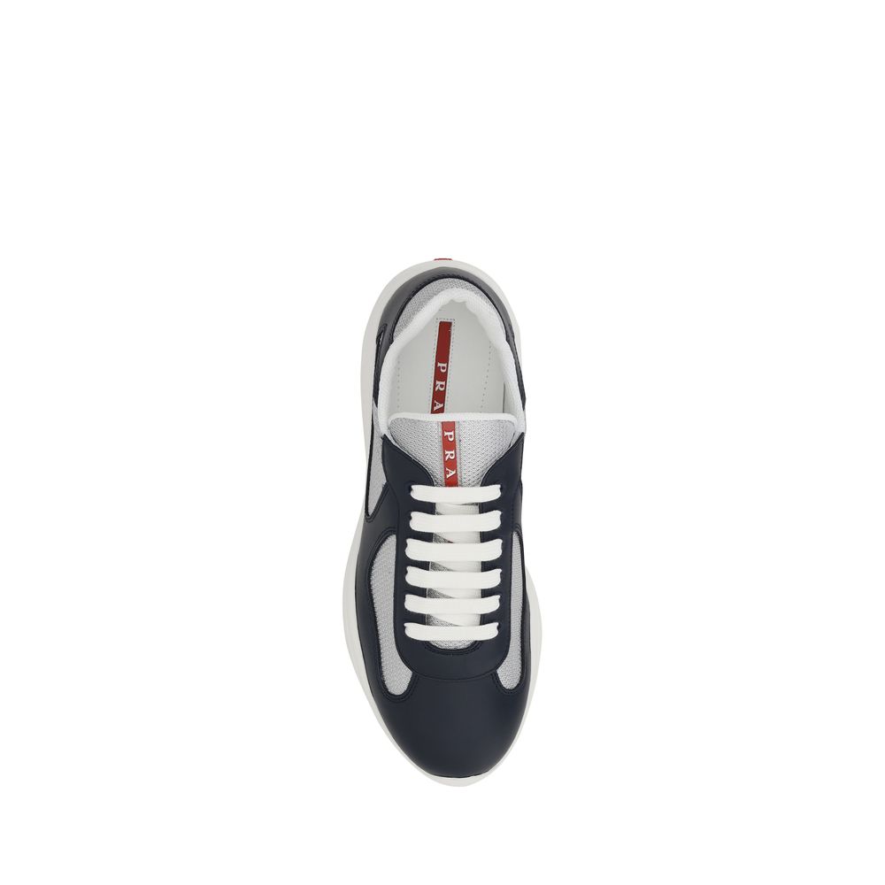 Blue Calf Leather Bos Taurus Athletic Sneakers