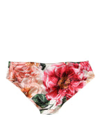 Multicolor Floral Silk Brief Panty Underwear