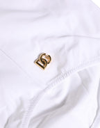 White Halter Top High Waist Bikini Bottom Swimwear