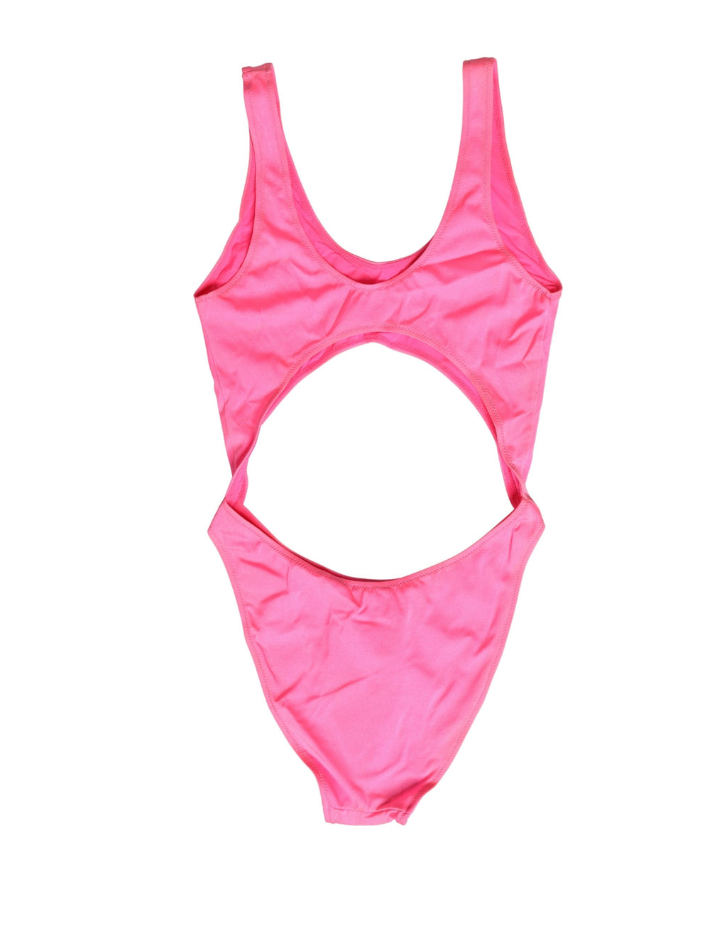 Pink Cut-Out High Leg One Piece Swimsuit Swimwear
