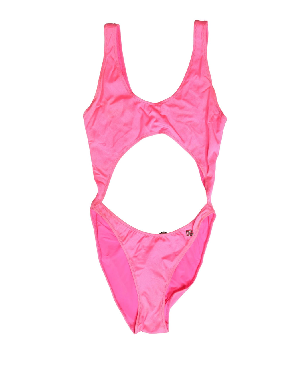 Pink Cut-Out High Leg One Piece Swimsuit Swimwear