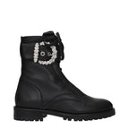 Black Leather Ankle Boots