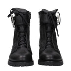 Black Leather Ankle Boots