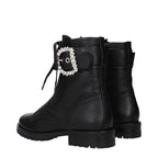 Black Leather Ankle Boots