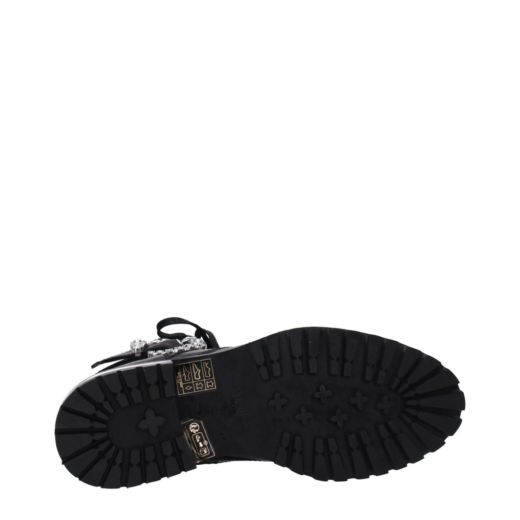 Black Leather Ankle Boots