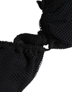 Black Padded Triangle Halter Bikini Top Swimwear