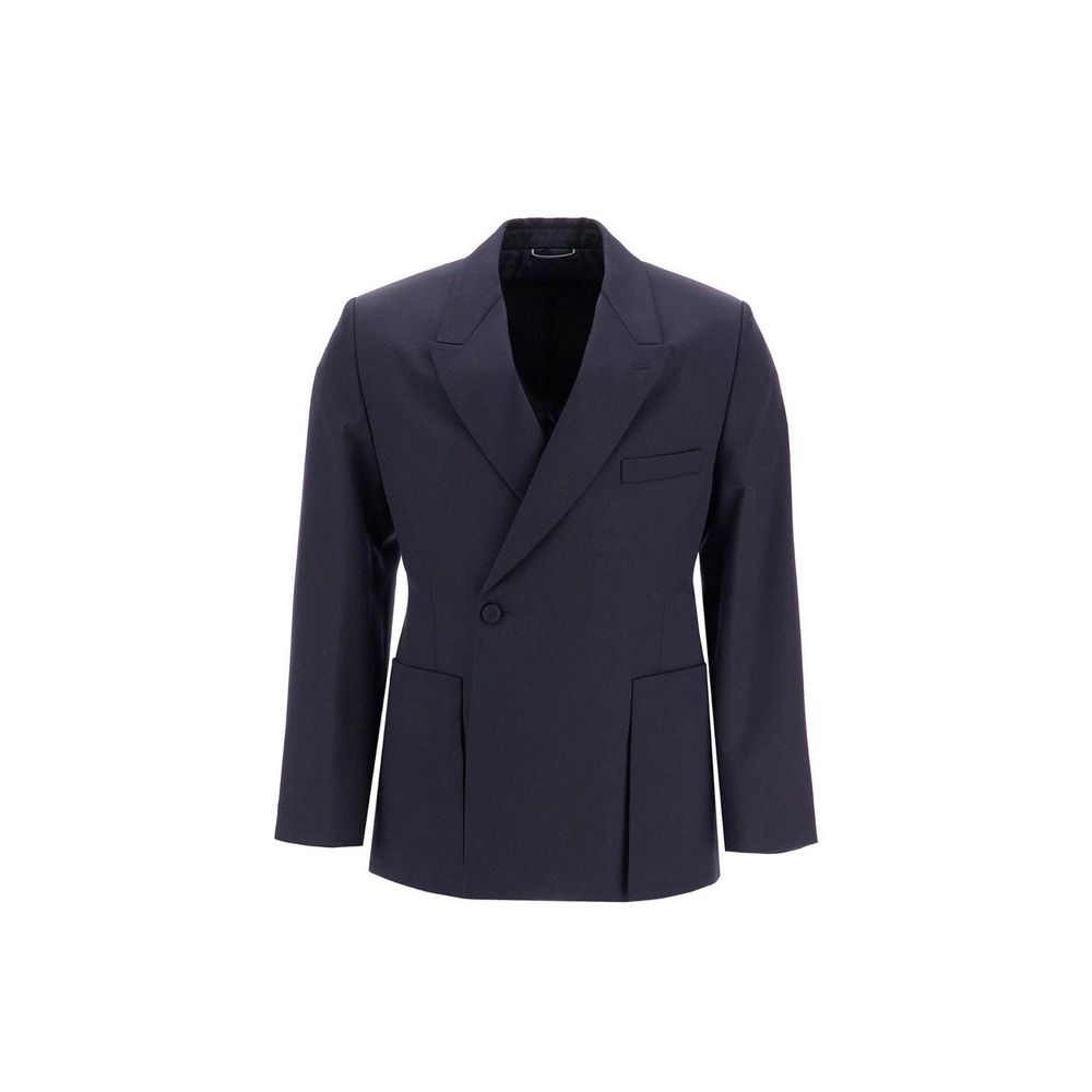 Blue Virgin Wool Blazer