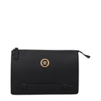 Black Leather Clutch Bag
