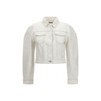 White Cotton Denim Jacket