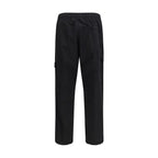 Black Cotton Cargo Pants