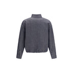 Blue Linen Denim Jacket