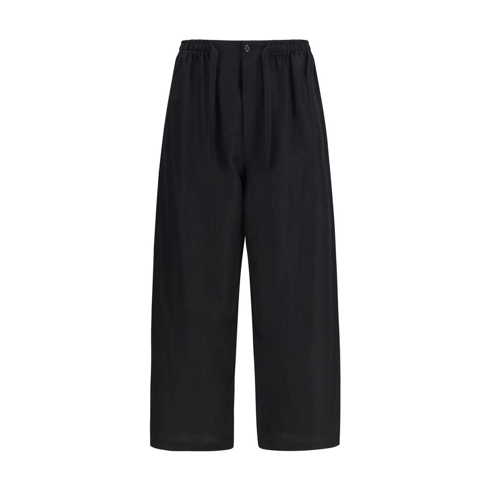 Black Linen Bottoms Sleepwear
