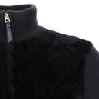 Black Lamb Fur Coat