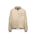 Beige Calfskin Bomber