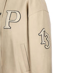 Beige Calfskin Bomber