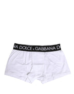 White Cotton Logo Waistband Boxer Shorts Underwear