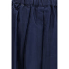 Blue Cotton Long Skirt