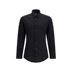 Black Cotton Dress Shirt