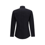 Black Cotton Dress Shirt