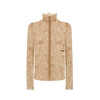 Beige Polyester Tank Tops