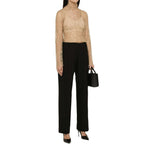 Beige Polyester Tank Tops