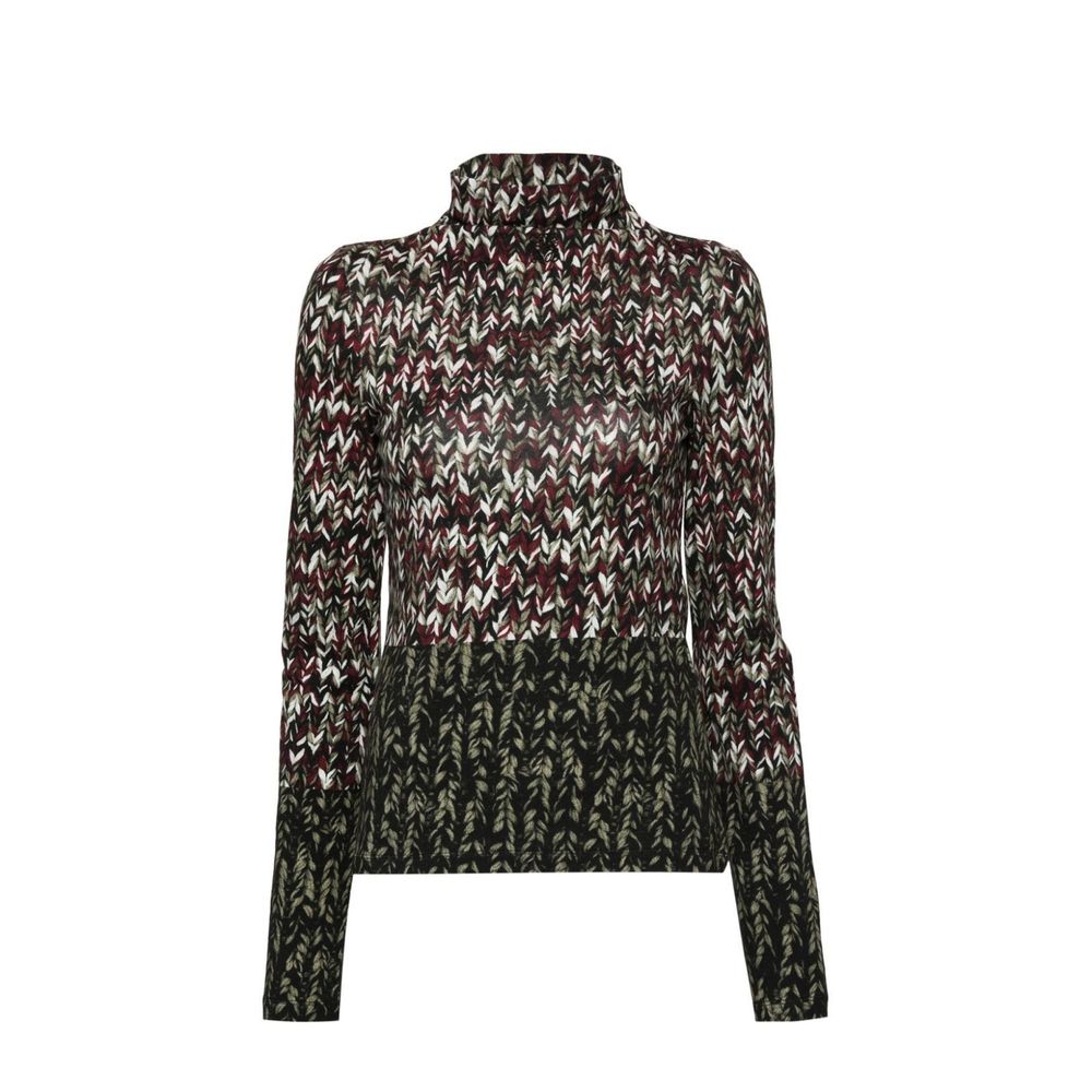 Bicolor Cotton Long Sleeve T-Shirt