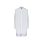 White Cotton Casual Dress