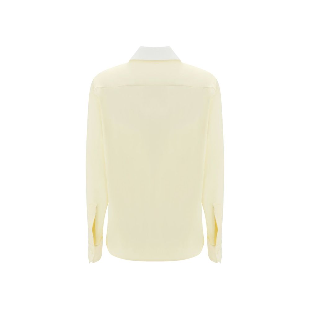 Bicolor Silk Dress Shirt