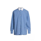 Blue Cotton Pattern Shirt