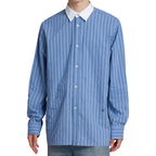 Blue Cotton Pattern Shirt